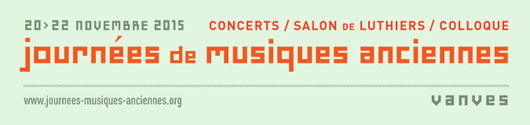 Journées de musiques                      anciennes 2015